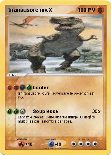 Pokemon tiranausore niv.X