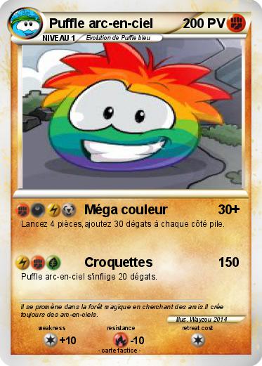 Pokemon Puffle arc-en-ciel