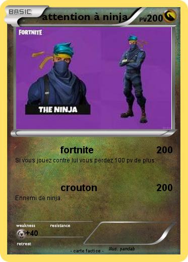 Pokemon attention à ninja