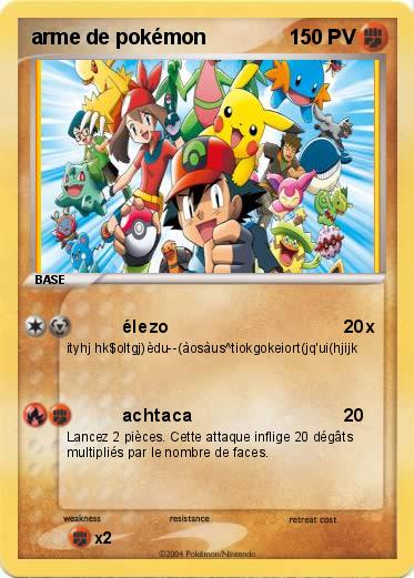Pokemon arme de pokémon