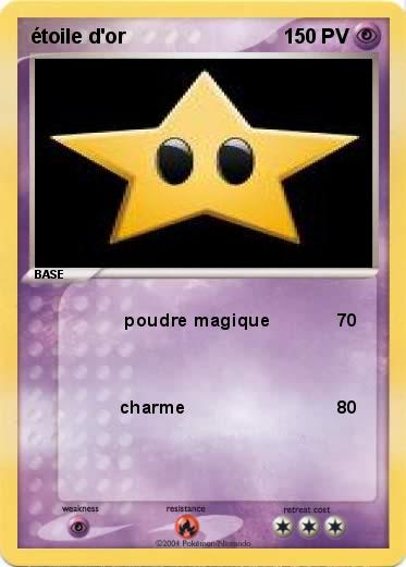 Pokemon étoile d'or