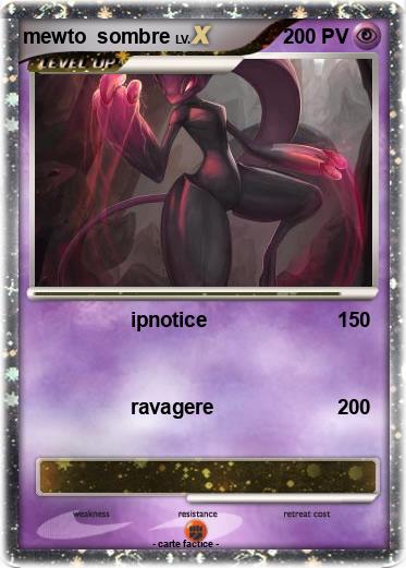 Pokemon mewto  sombre