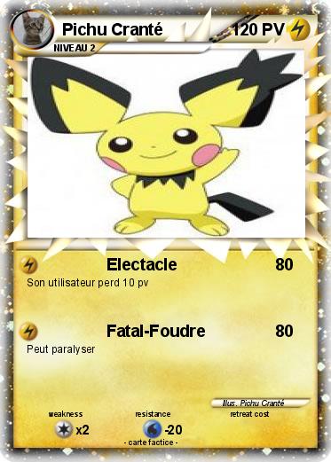 Pokemon Pichu Cranté