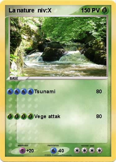 Pokemon La nature  niv:X