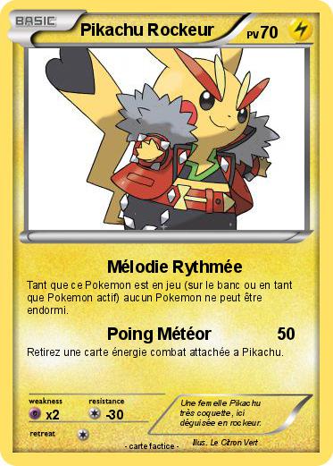 Pokemon Pikachu Rockeur