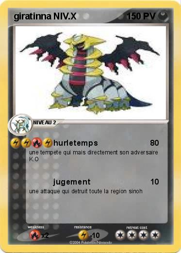 Pokemon giratinna NIV.X