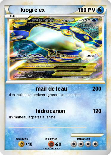 Pokemon kiogre ex