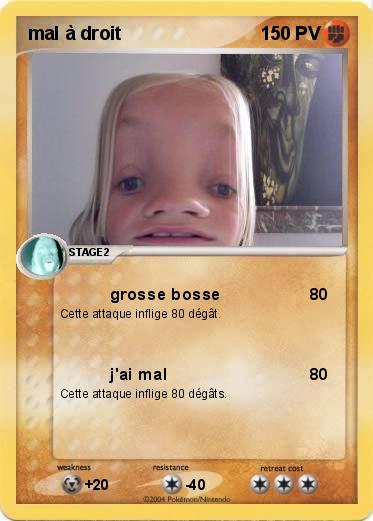 Pokemon mal à droit