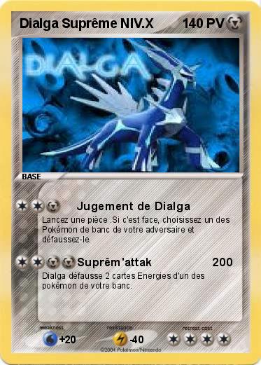 Pokemon Dialga Suprême NIV.X