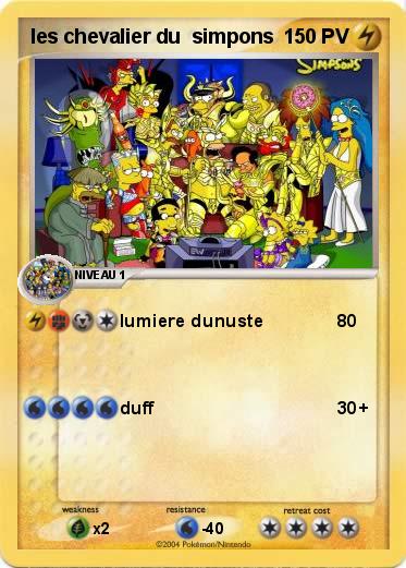 Pokemon les chevalier du  simpons