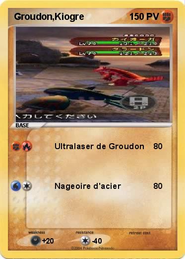 Pokemon Groudon,Kiogre 