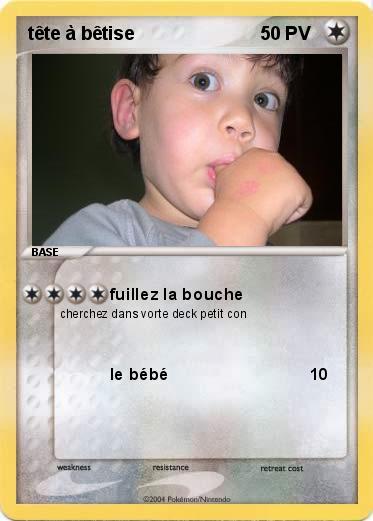 Pokemon tête à bêtise