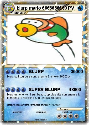 Pokemon blurp mario 66666666