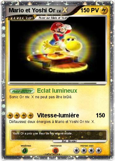 Pokemon Mario et Yoshi Or