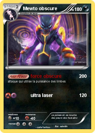 Pokemon Mewto obscure