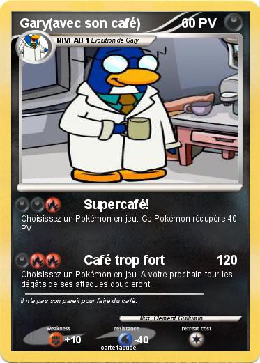 Pokemon Gary(avec son café)