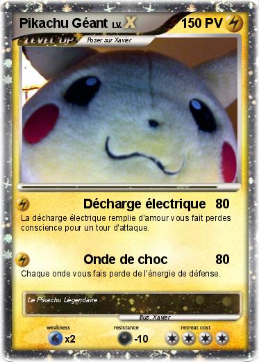 Pokemon Pikachu Géant