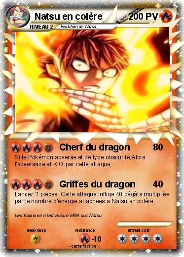 Pokemon Natsu en colère
