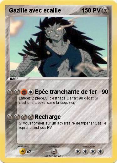 Pokemon Gazille avec ecaille
