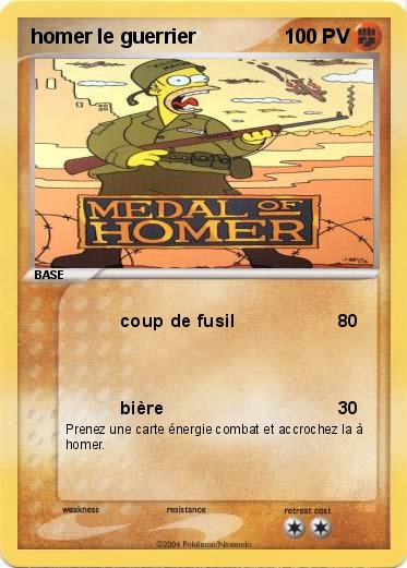 Pokemon homer le guerrier