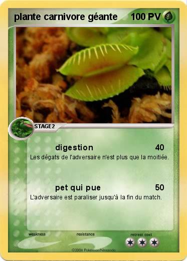 Pokemon plante carnivore géante