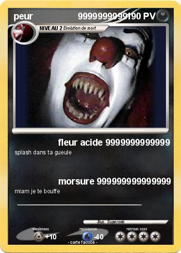 Pokemon peur                  9999999999