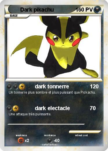 Pokemon Dark pikachu