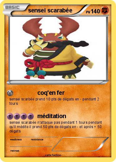 Pokemon sensei scarabée