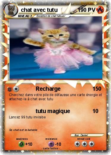 Pokemon chat avec tutu