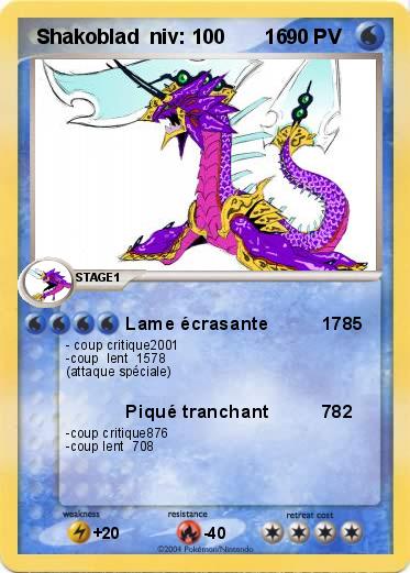 Pokemon  Shakoblad  niv: 100       16
