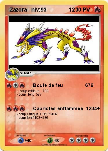 Pokemon  Zazora   niv:93               12