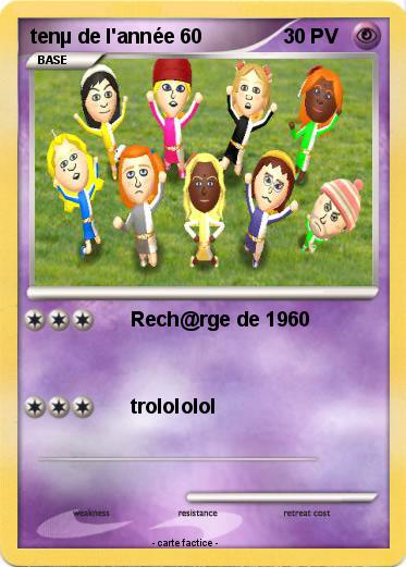 Pokemon tenµ de l'année 60