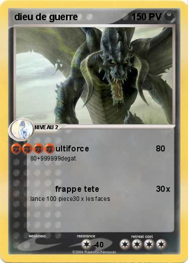 Pokemon dieu de guerre