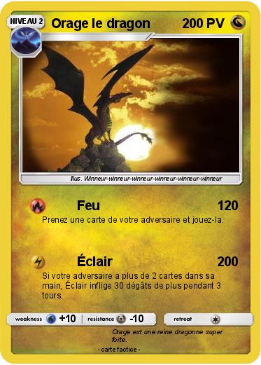 Pokemon Orage le dragon
