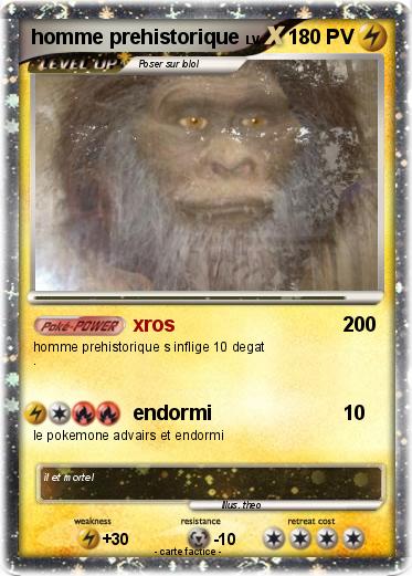 Pokemon homme prehistorique