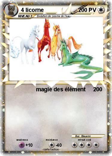 Pokemon 4 licorne