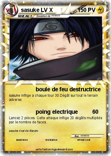 Pokemon sasuke LV X
