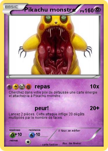 Pokemon Pikachu monstre