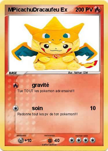 Pokemon MPicachuDracaufeu Ex
