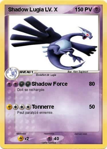 Pokemon Shadow Lugia LV. X