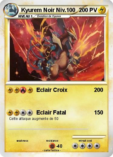 Pokemon Kyurem Noir Niv.100