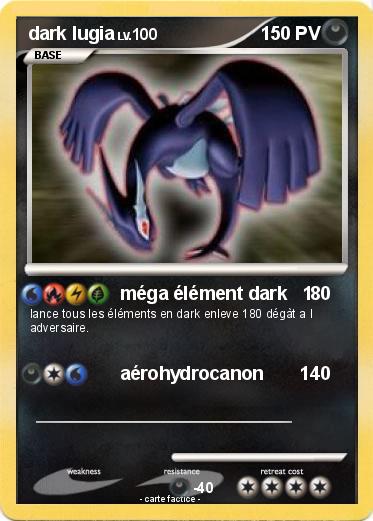 Pokemon dark lugia