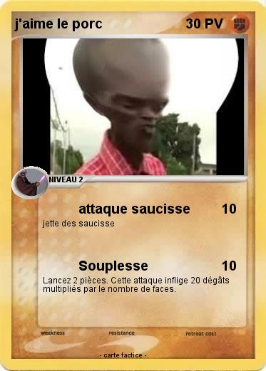 Pokemon j'aime le porc