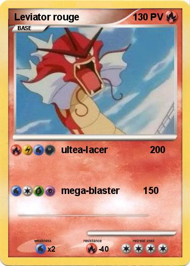 Pokemon Leviator rouge