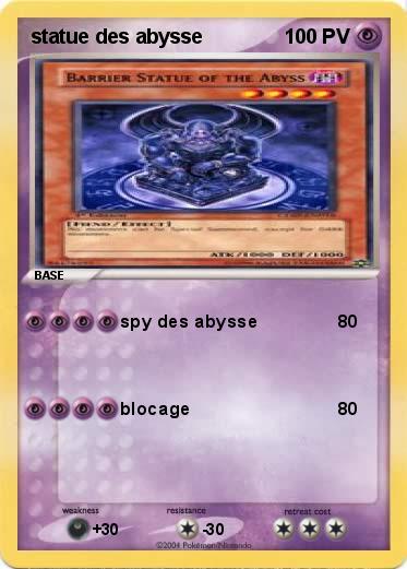 Pokemon statue des abysse