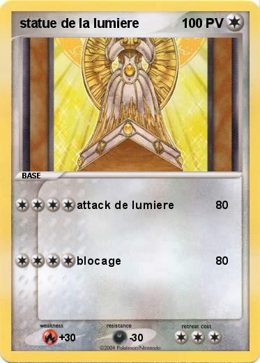 Pokemon statue de la lumiere