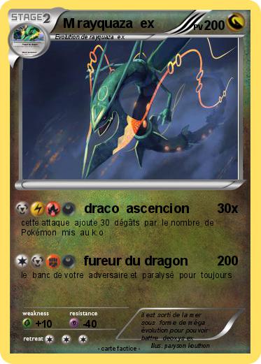 Pokemon M rayquaza  ex