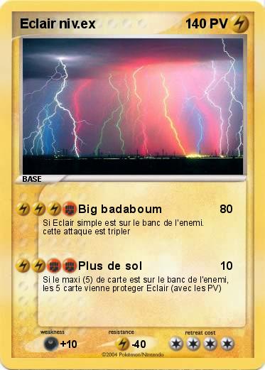 Pokemon Eclair niv.ex