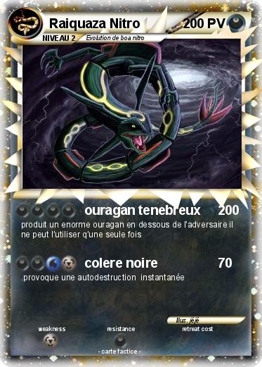 Pokemon Raiquaza Nitro