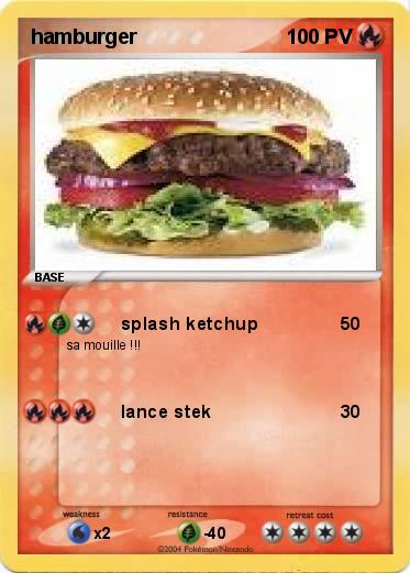Pokemon hamburger